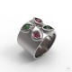 ANILLO PLATA PÉTALOS