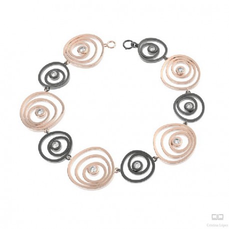 PULSERA PLATA ONDAS AGUA